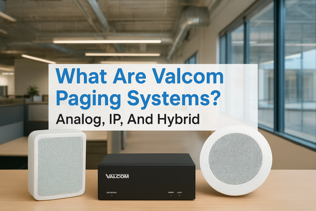 What Are Valcom Paging Systems? Analog, IP & Hybrid