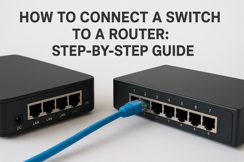 How To Connect a Switch to a Router: Step-by-Step Guide - Commx Networks
