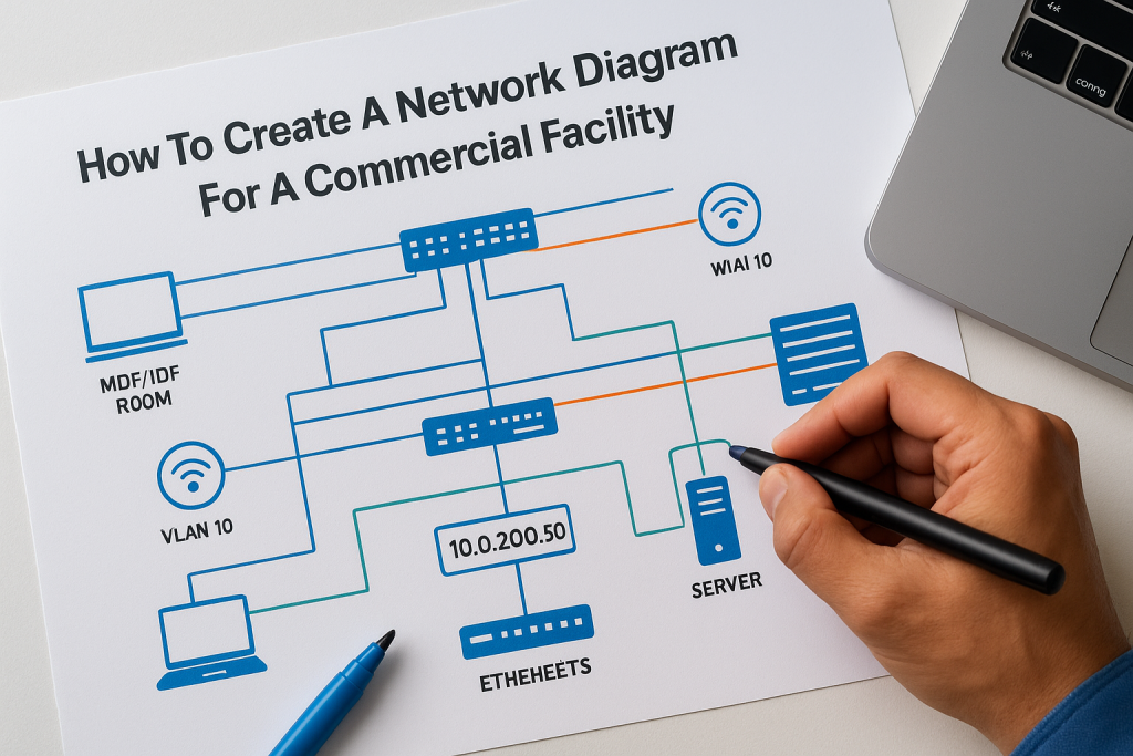 How To Create A Network Diagram For A Commercial Facility - Commx Networks