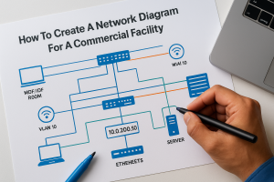 How To Create A Network Diagram For A Commercial Facility